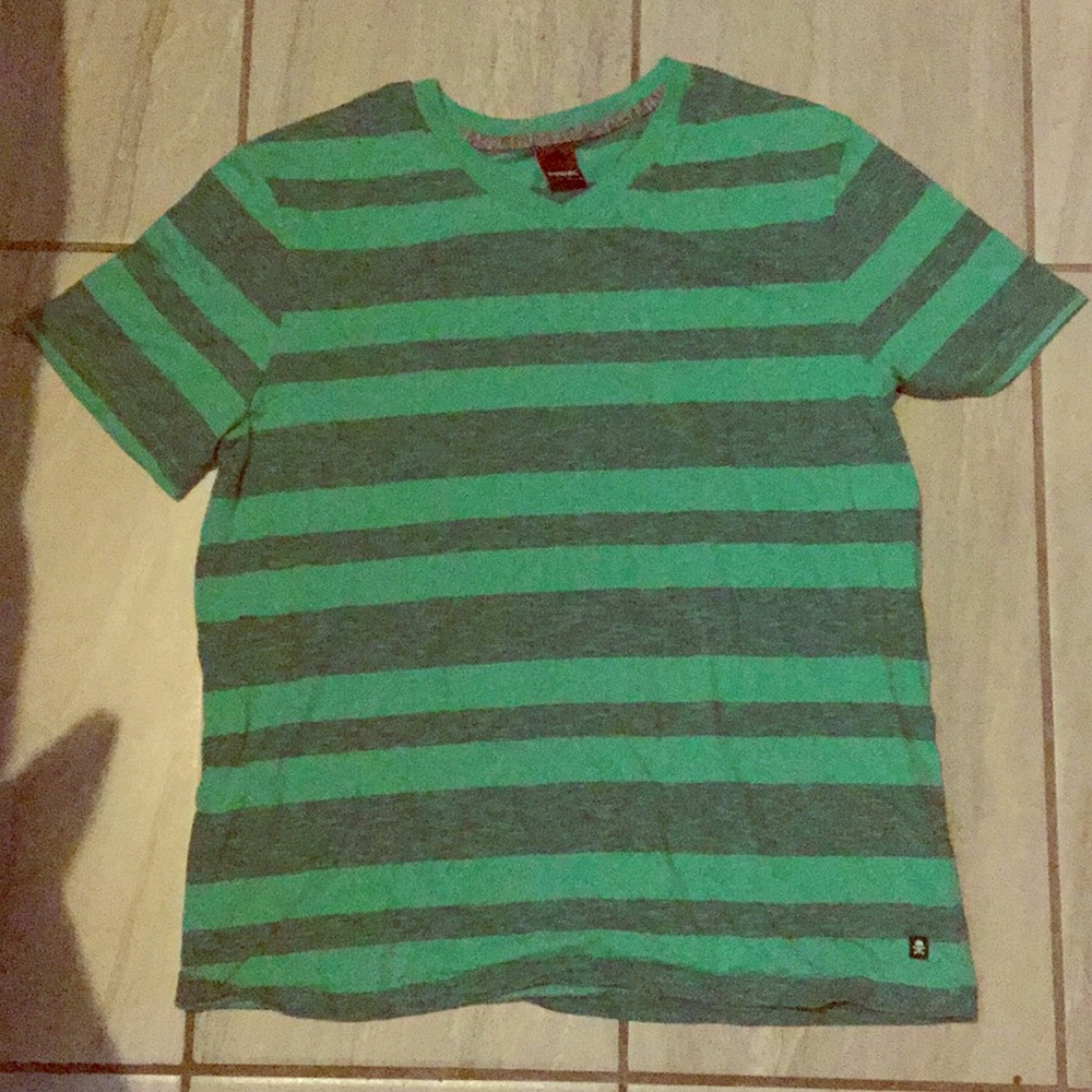 Tony Hawk Striped V Neck Shirt